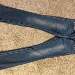 Grace Women's Classic Blue Straight Leg Jeans